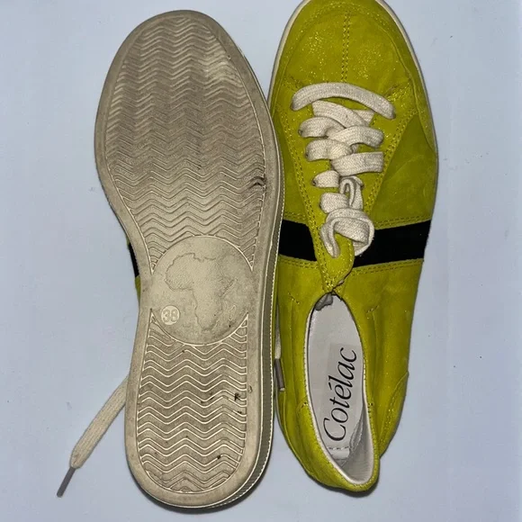 Cotélac sneakers in yellow, size 38 (US 7.5) - Picture 3 of 4